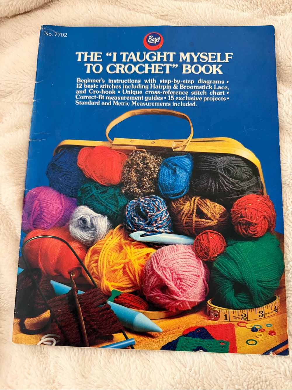 'I Taught Myself to Crochet' Book - Blue Cover